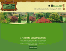Tablet Screenshot of jperryandsonslandscaping.com